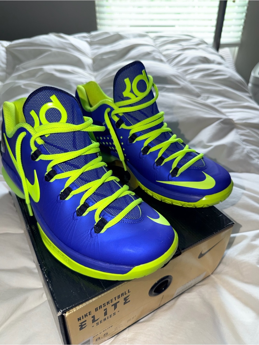 Nike KD V Elite Superhero Hyper Blue Volt Men’s 8.5